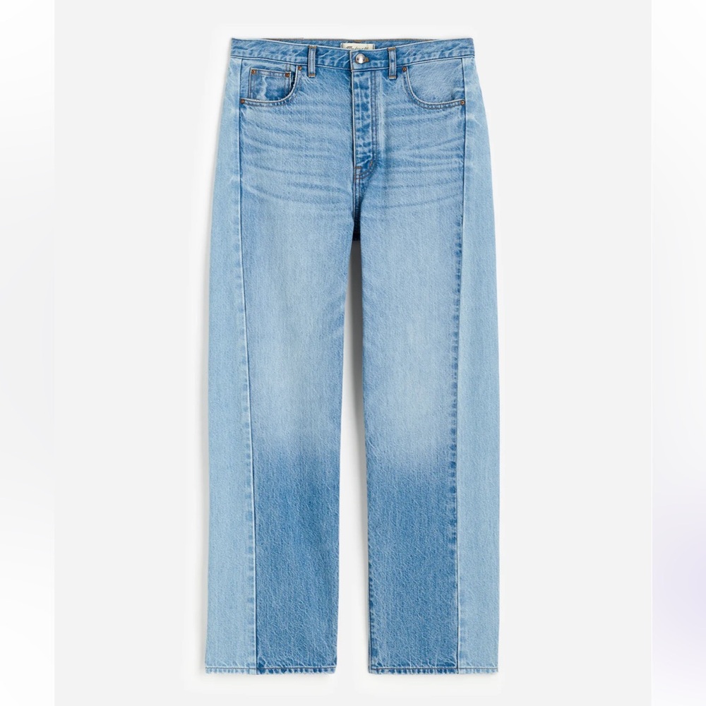 Madewell Pieced Barrel-Leg Jeans 27